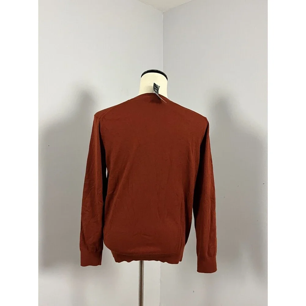 NWT Banana Republic x REPREVE Rust Orange Eco Sweater Men's Large